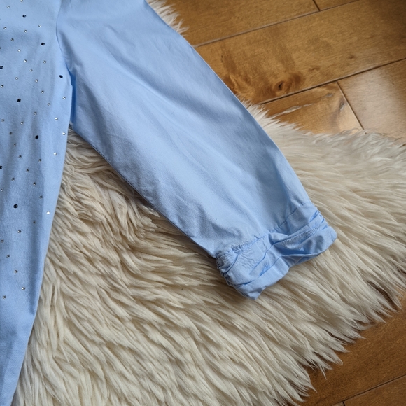 ๐ ZARA - Jeweled Mock Neck Blouse - Picture 5 of 11